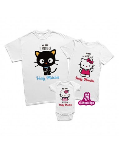 Camisetas para familia hello kitty...